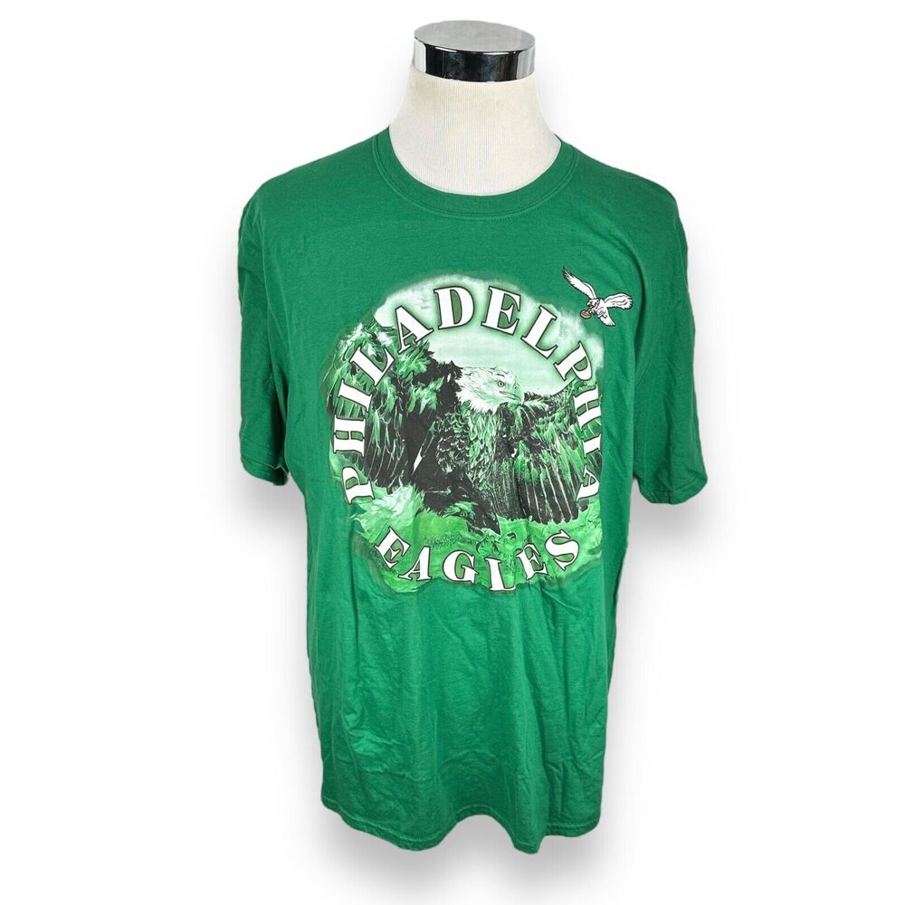 Philadelphia Eagles T-Shirt Men’s 1XB Kelly Green Retro Throwback Fanatics New